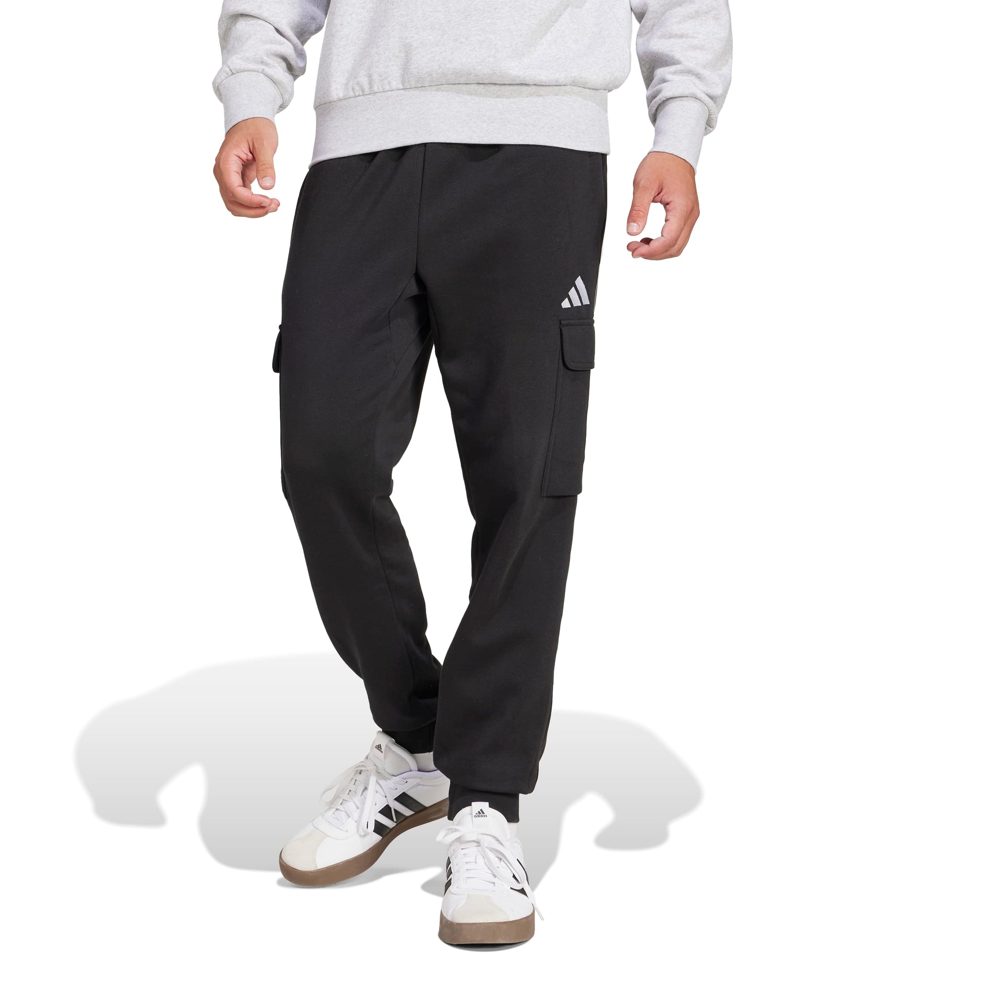 Adidas Pantaloni Cargo Essentials Feelcozy Fleece Nero