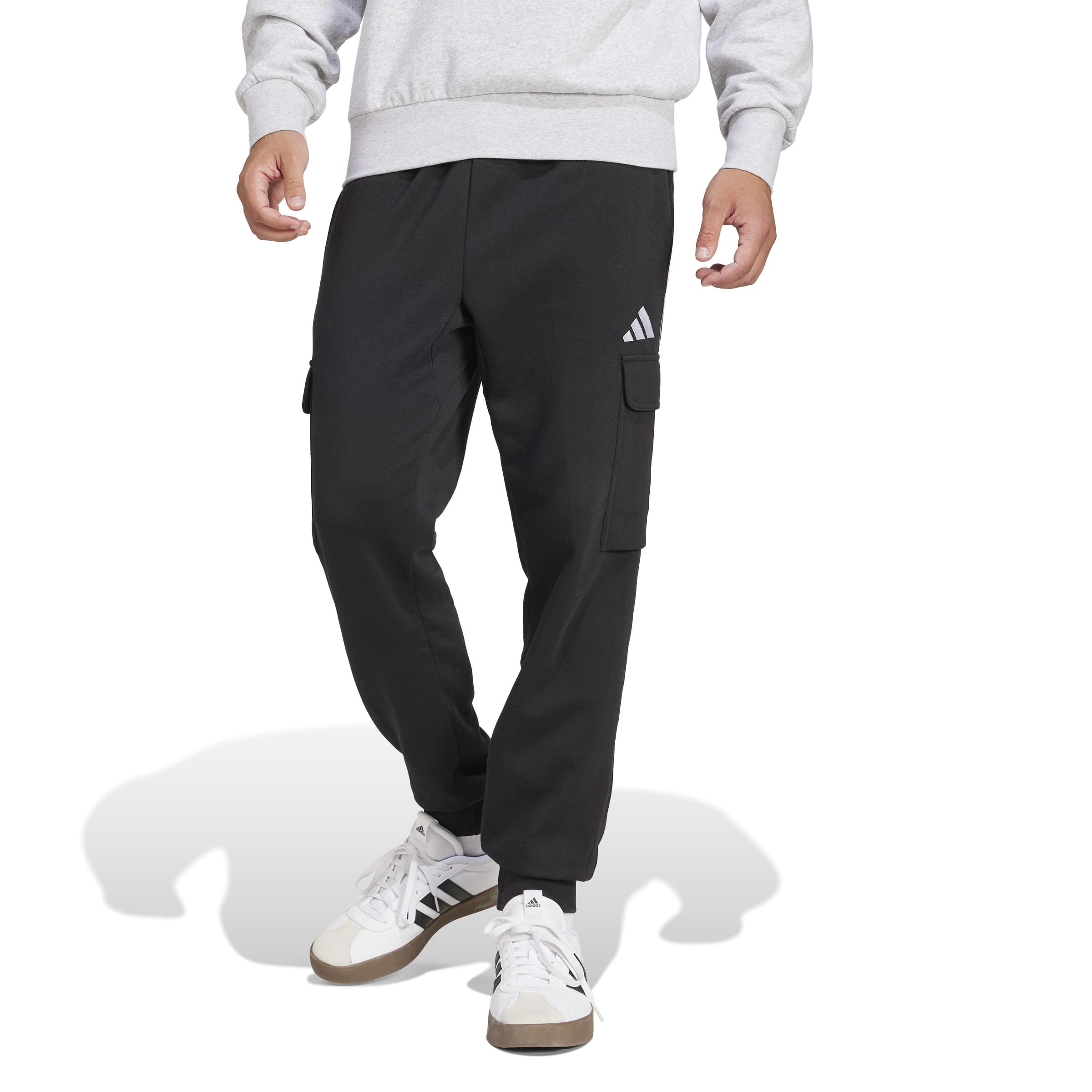 Adidas Pantaloni Cargo Essentials Feelcozy Fleece Nero