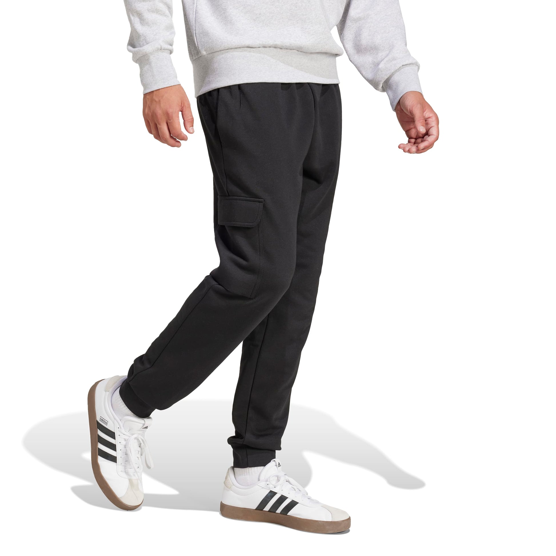 Adidas Pantaloni Cargo Essentials Feelcozy Fleece Nero