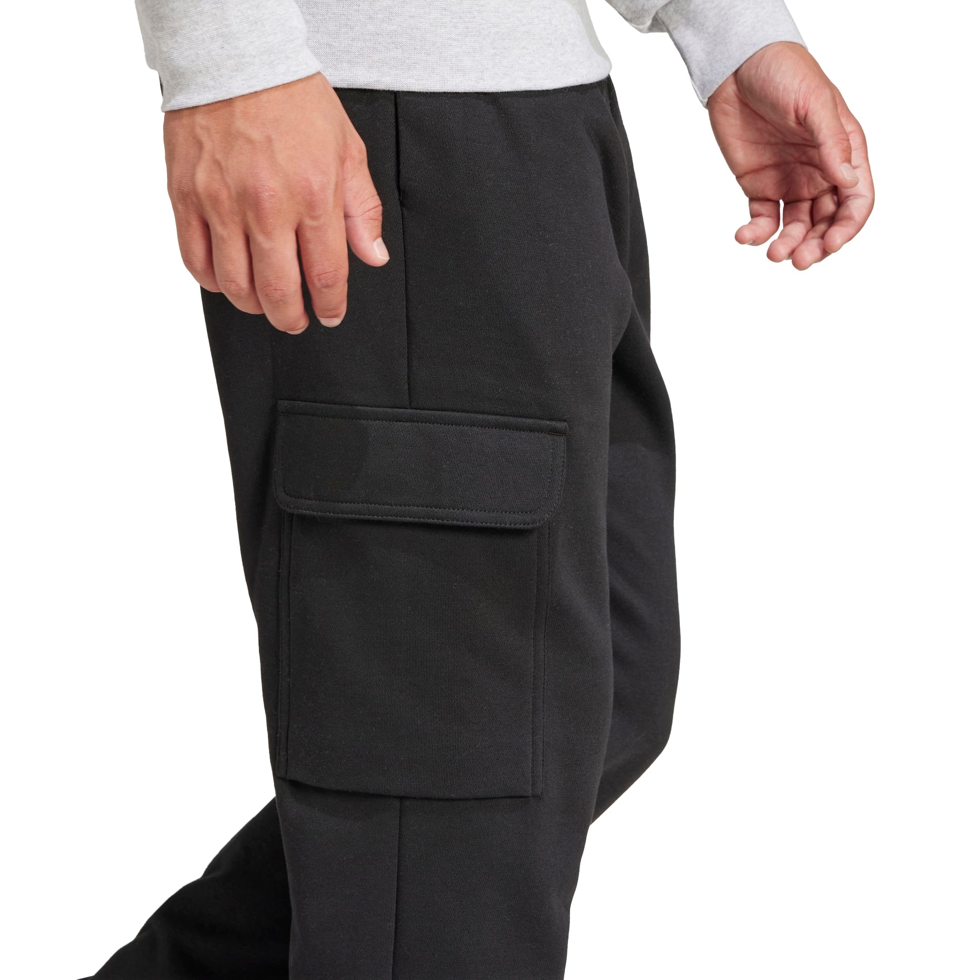 Adidas Pantaloni Cargo Essentials Feelcozy Fleece Nero