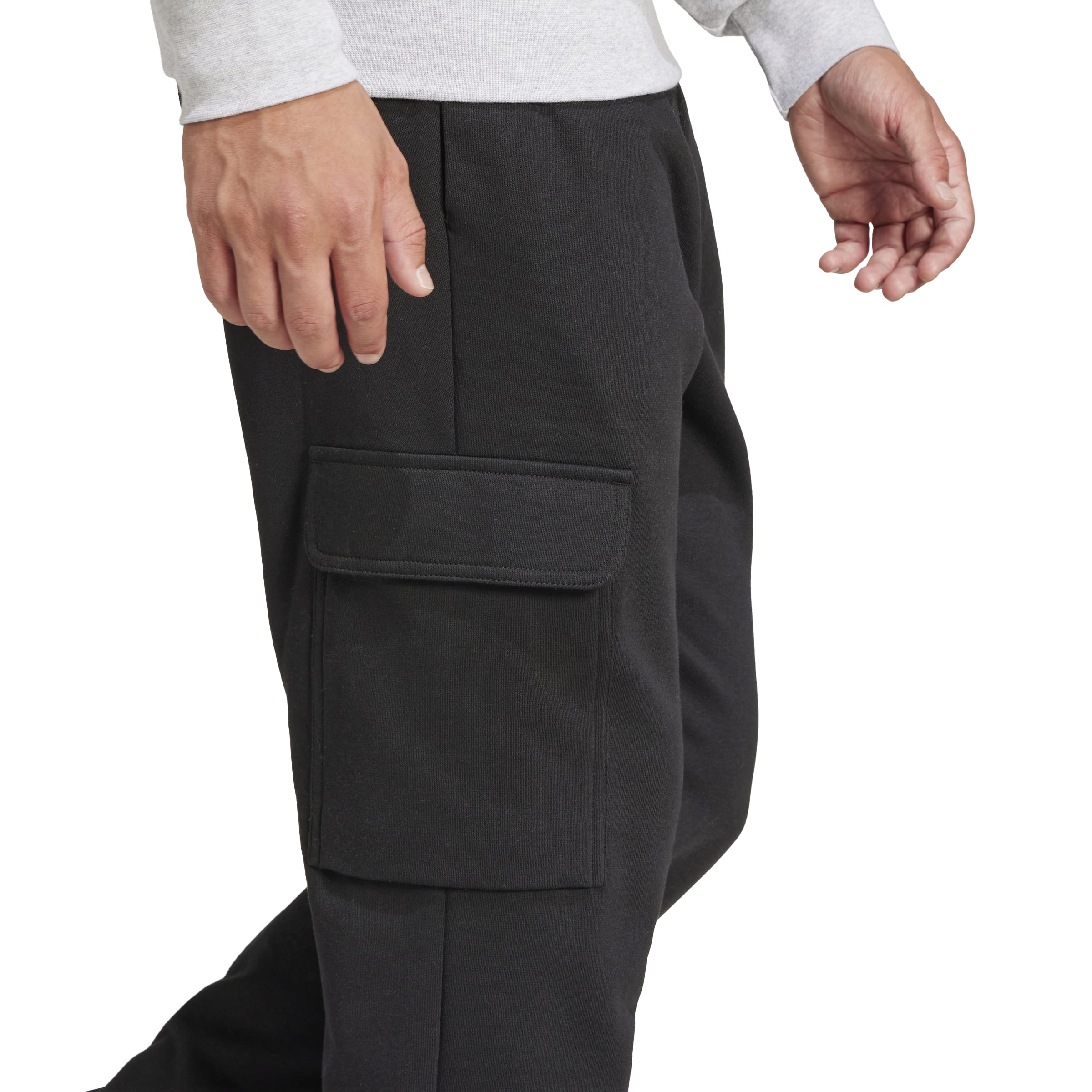 Adidas Pantaloni Cargo Essentials Feelcozy Fleece Nero