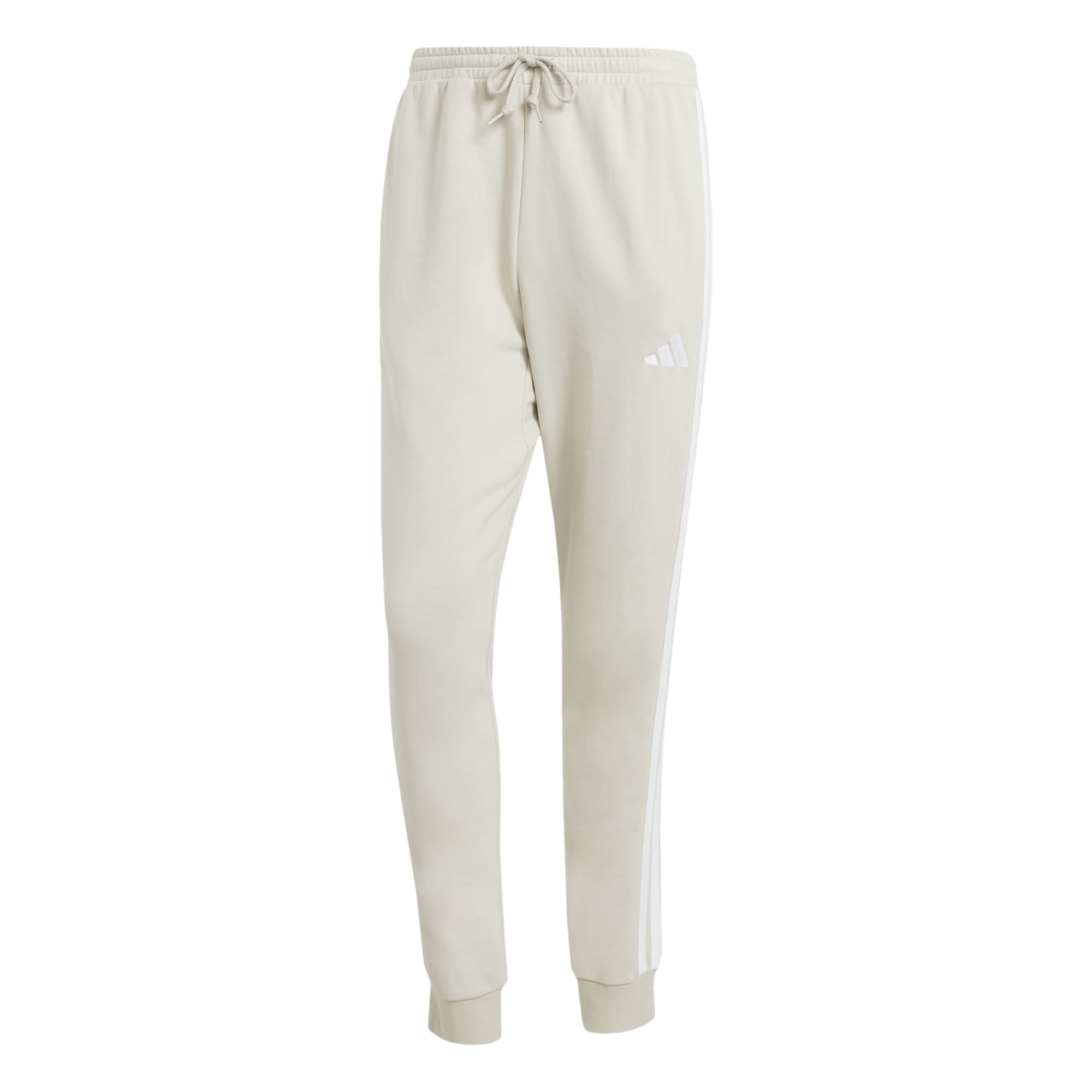 Pantaloni Essential 3-Stripes French Terry - Beige / Bianco
