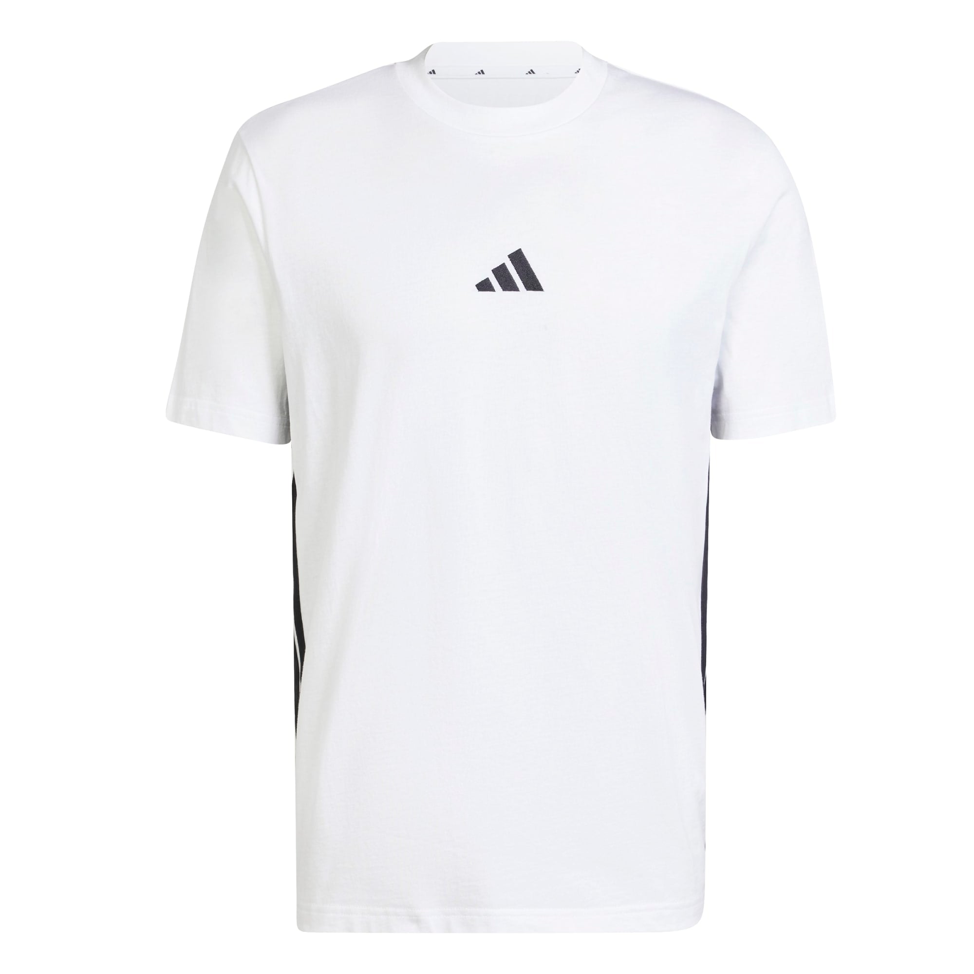 T-shirt Essentials 3-Stripes Single Jersey - Bianco / Nero