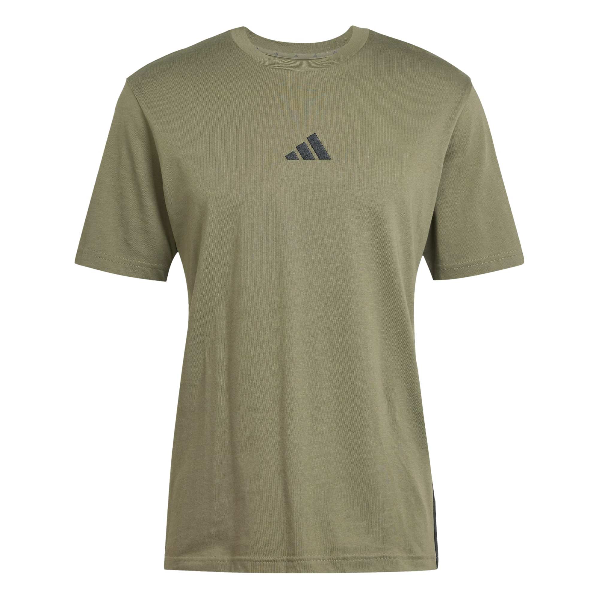 T-shirt Essentials 3-Stripes Single Jersey - Verde / Nero