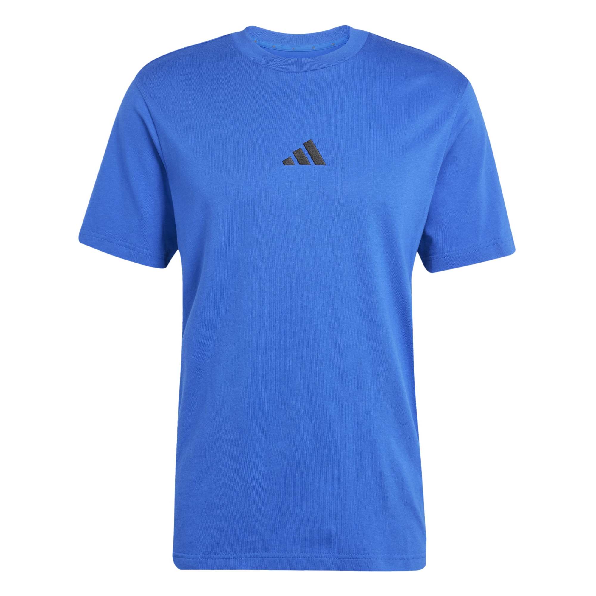 T-shirt Essentials 3-Stripes Single Jersey - Blu / Nero