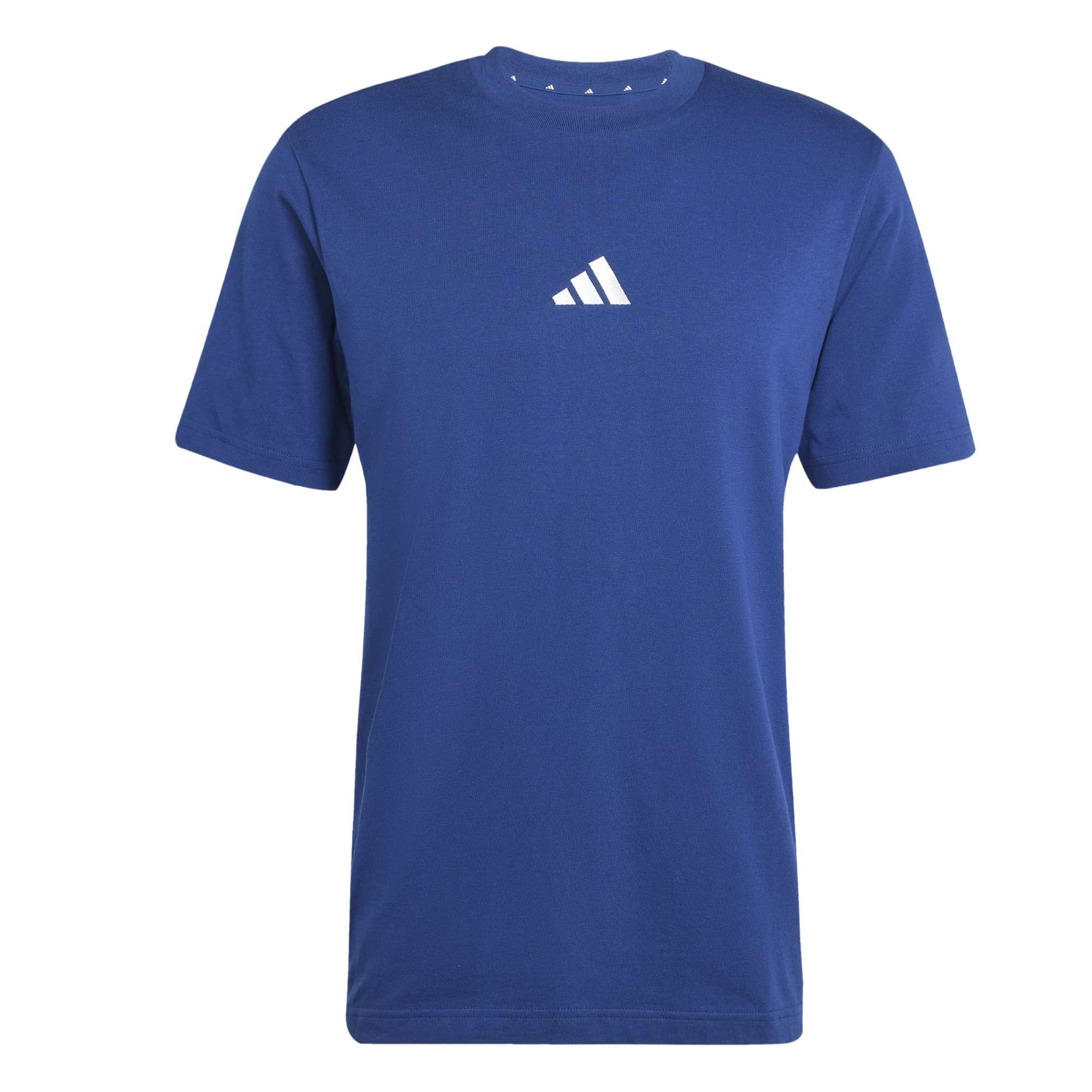 T-shirt Essentials 3-Stripes Single Jersey - Blu / Bianco