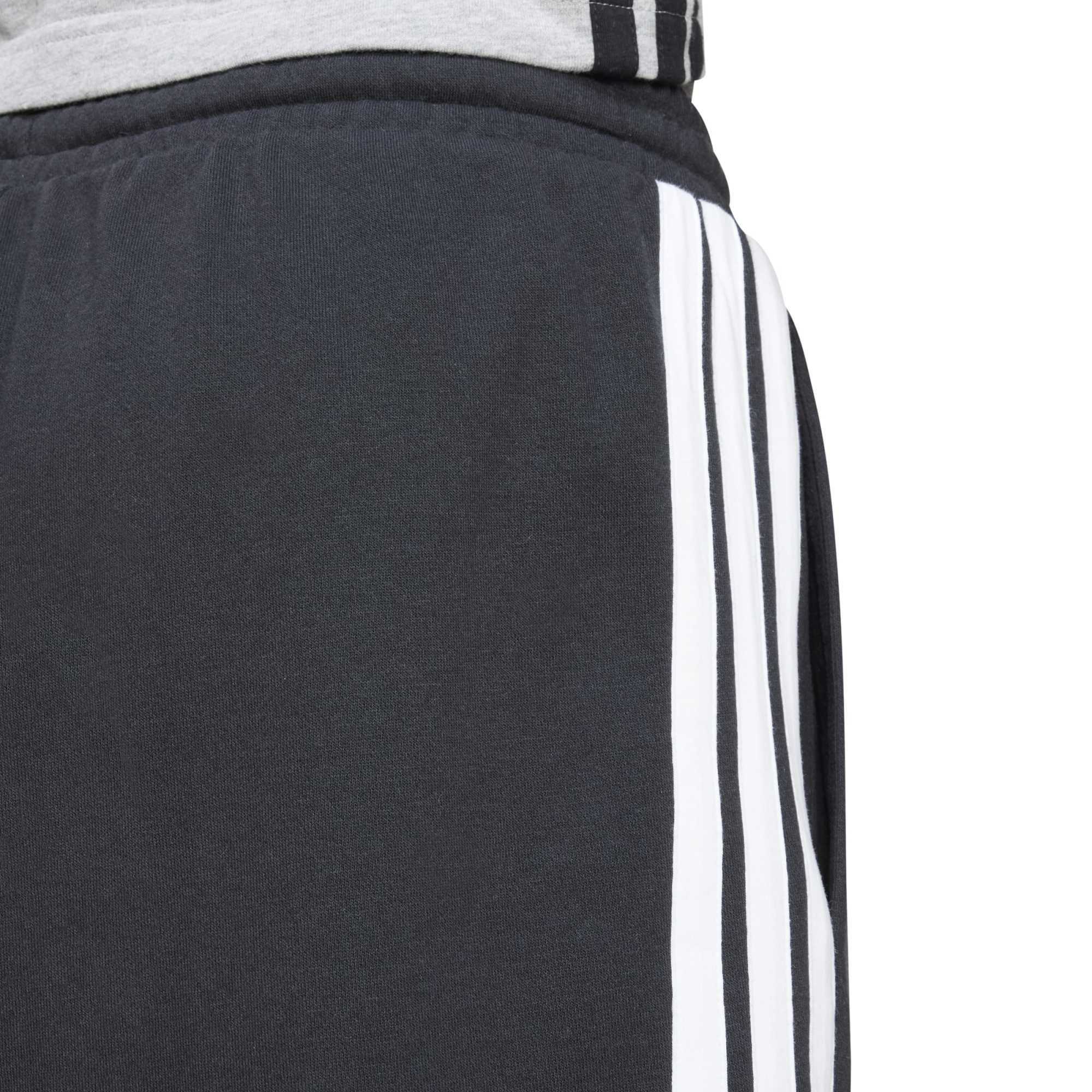 Short Essential 3-Stripes French Terry - Nero / Bianco