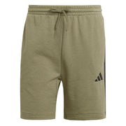 Short Essential 3-Stripes French Terry - Verde / Nero