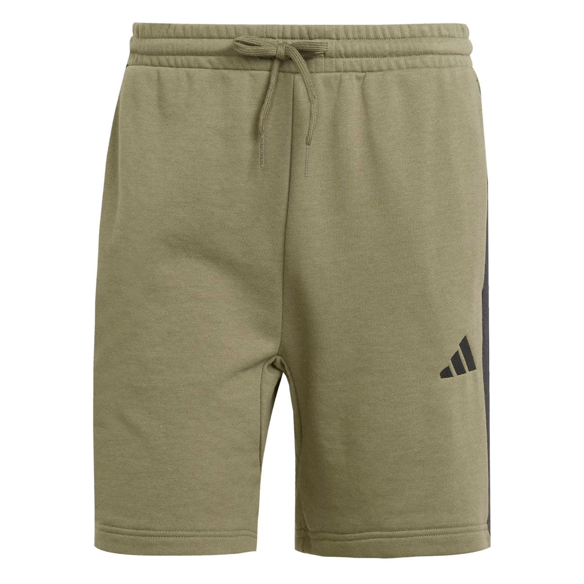 Short Essential 3-Stripes French Terry - Verde / Nero