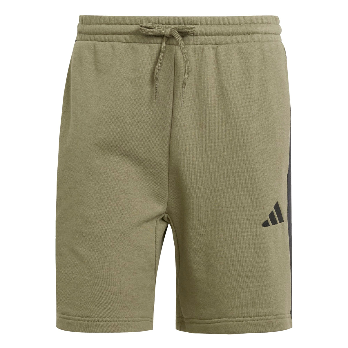 Short Essential 3-Stripes French Terry - Verde / Nero