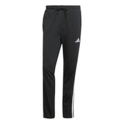 Pantaloni Essentials 3-Stripes Single Jersey - Nero / Bianco