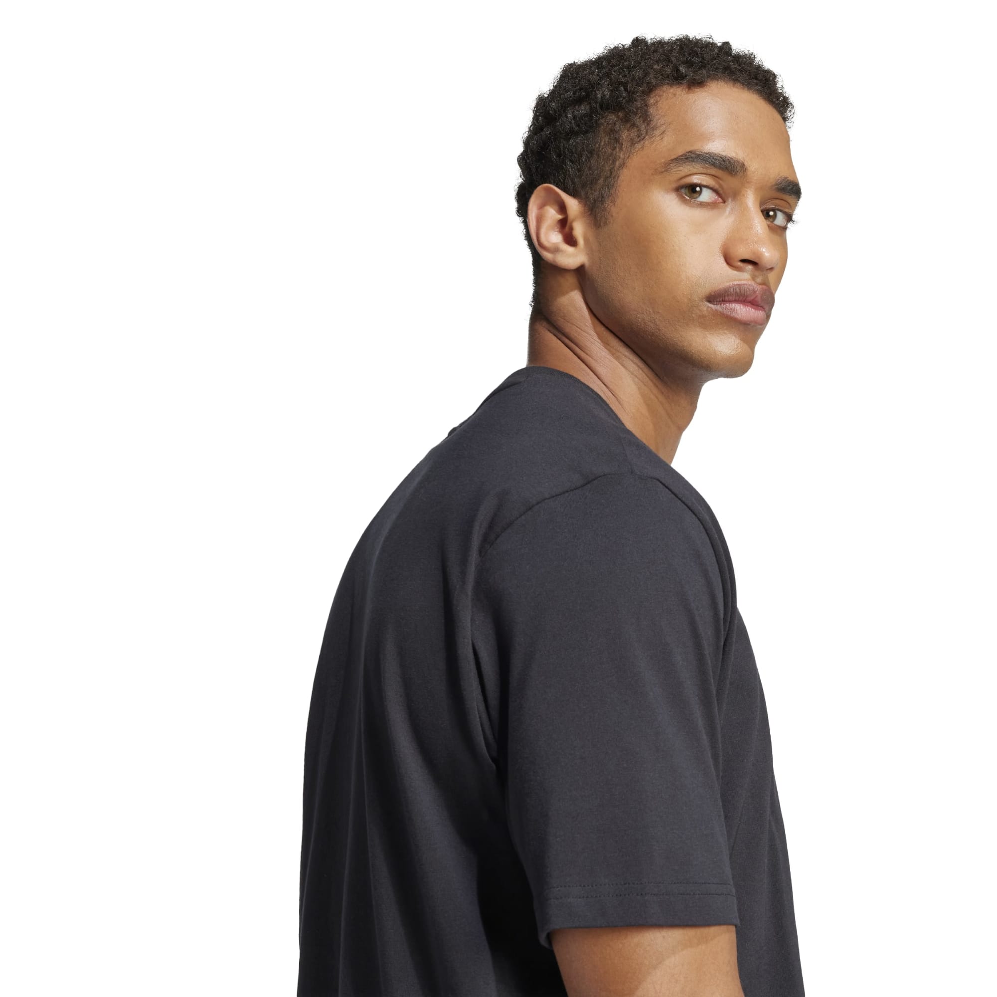 T-shirt Essentials Linear Single Jersey - Nero