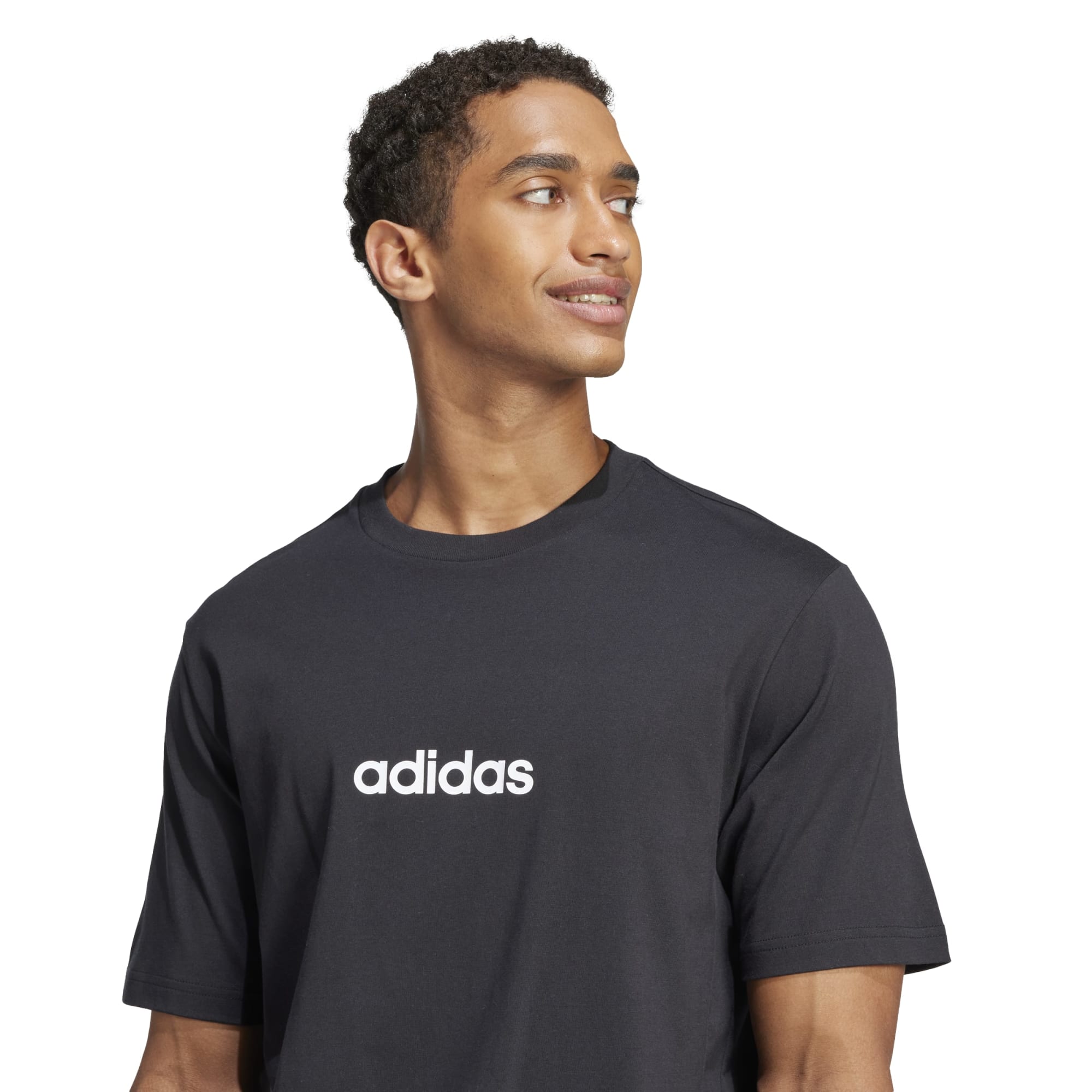 T-shirt Essentials Linear Single Jersey - Nero