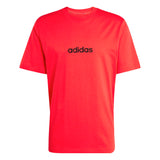 T-shirt Essentials Linear Single Jersey - Rosso / Nero
