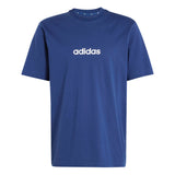 T-shirt Essentials Linear Single Jersey - Blu / Bianco (Dark Blue)