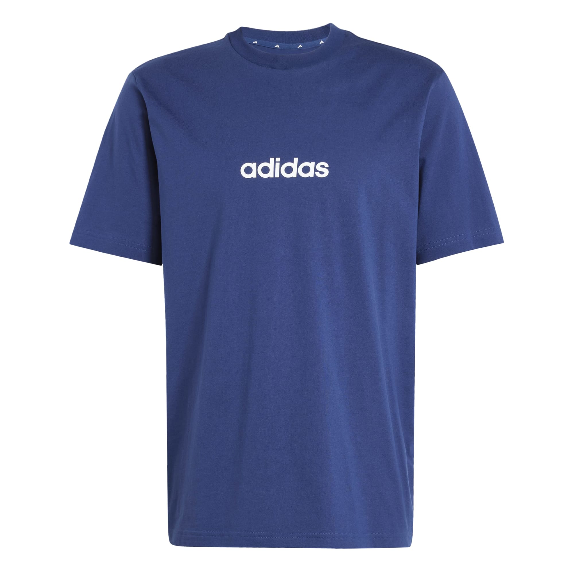 T-shirt Essentials Linear Single Jersey - Blu / Bianco (Dark Blue)