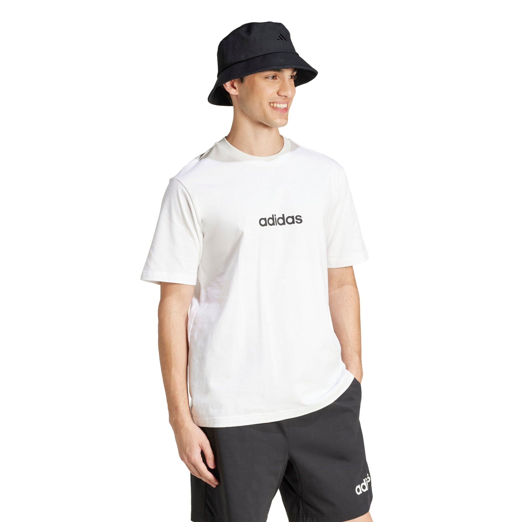 T-shirt Essentials Linear Single Jersey - Bianco