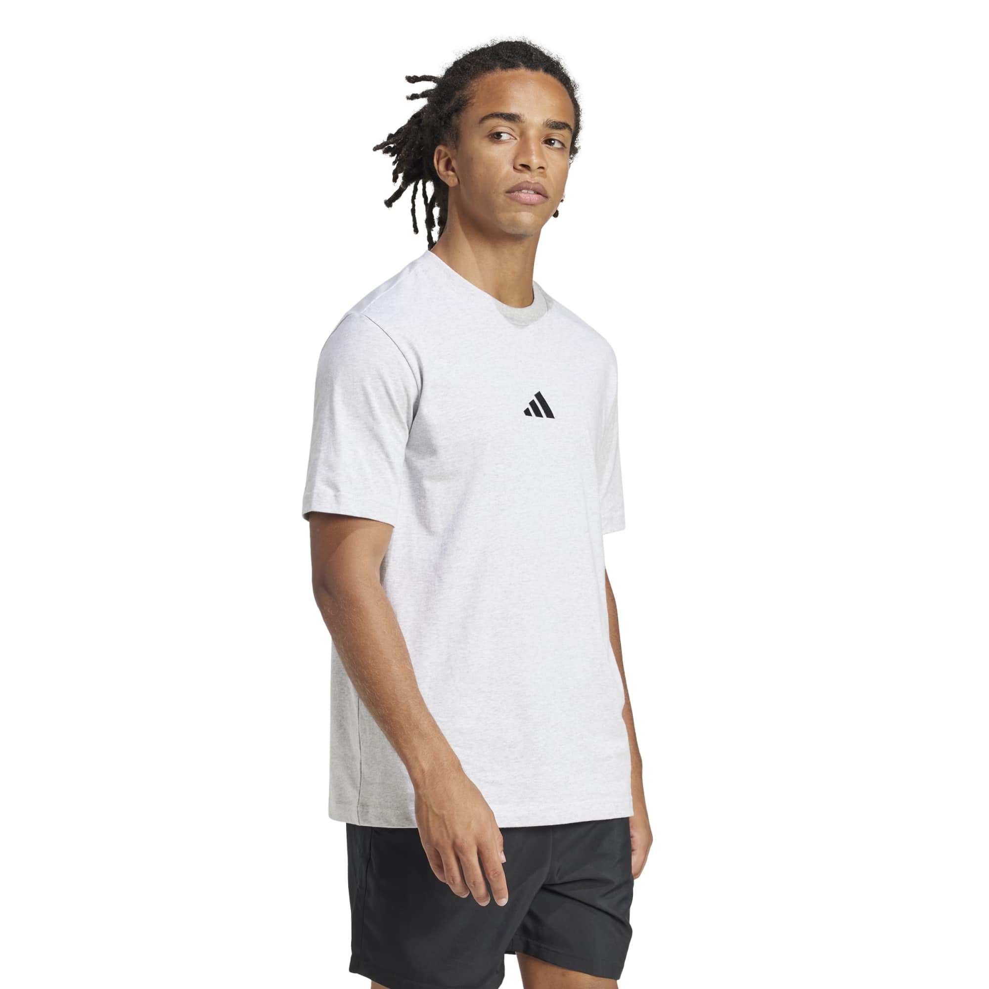 T-shirt Essentials Small Logo Single Jersey - Grigio / Nero