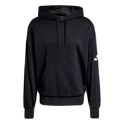 Felpa con cappuccio Essentials Loose-Fit 3 Bar Logo French Terry - Nero / Bianco