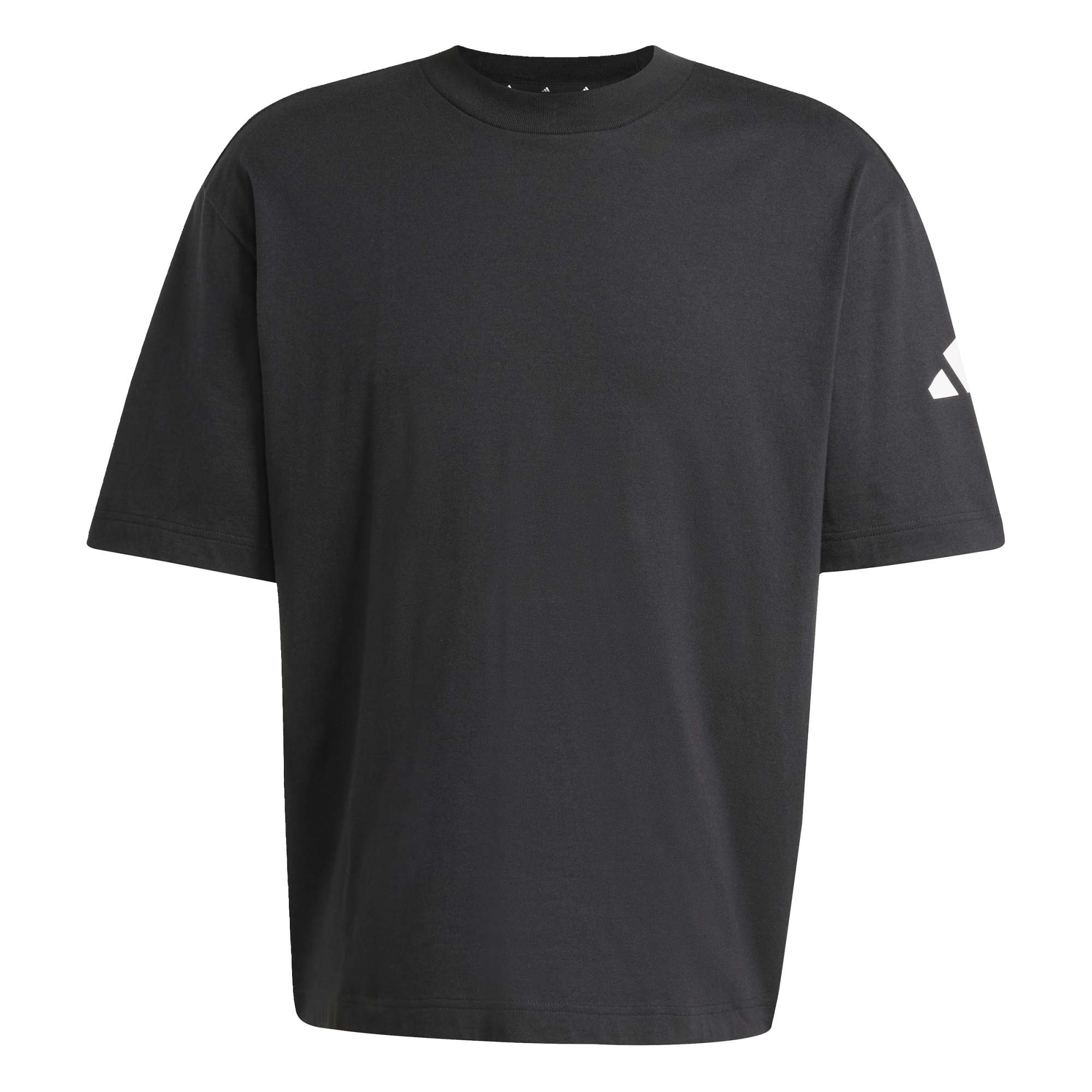 T-shirt Essentials Loose Fit 3 Bar Logo - Nero / Bianco