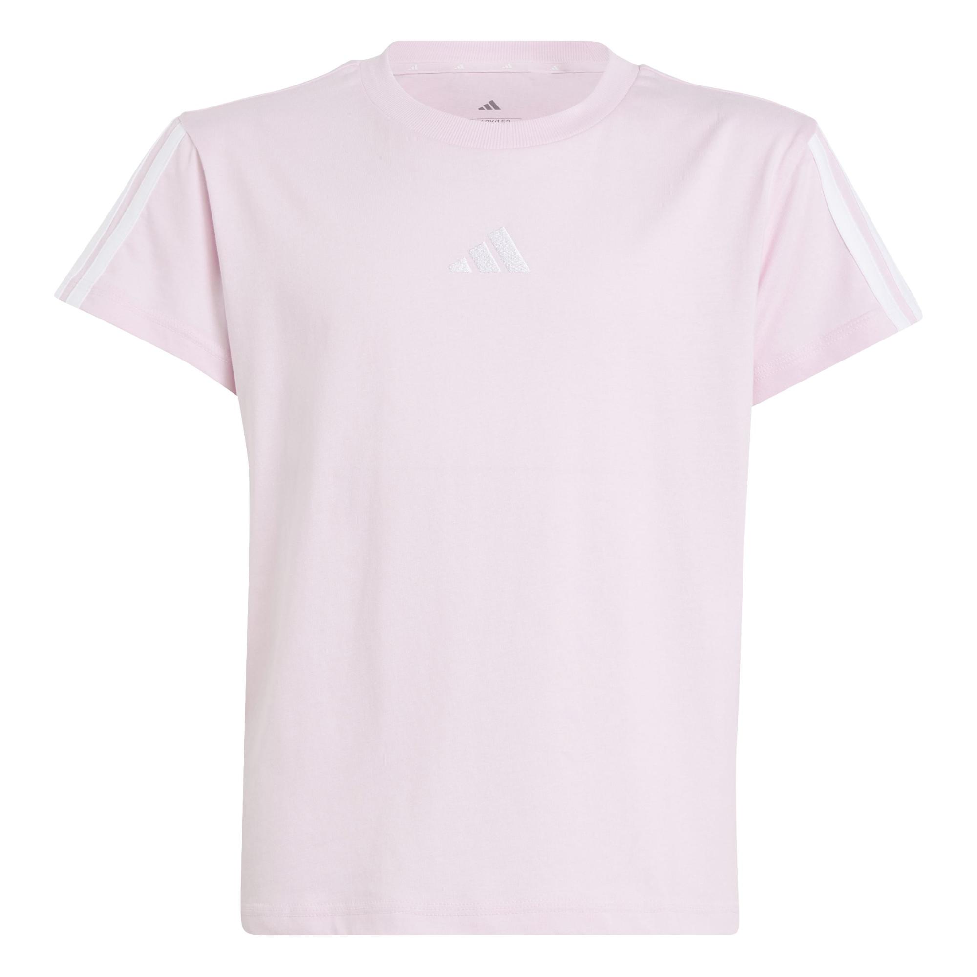 T-shirt Essentials Junior - Rosa / Bianco