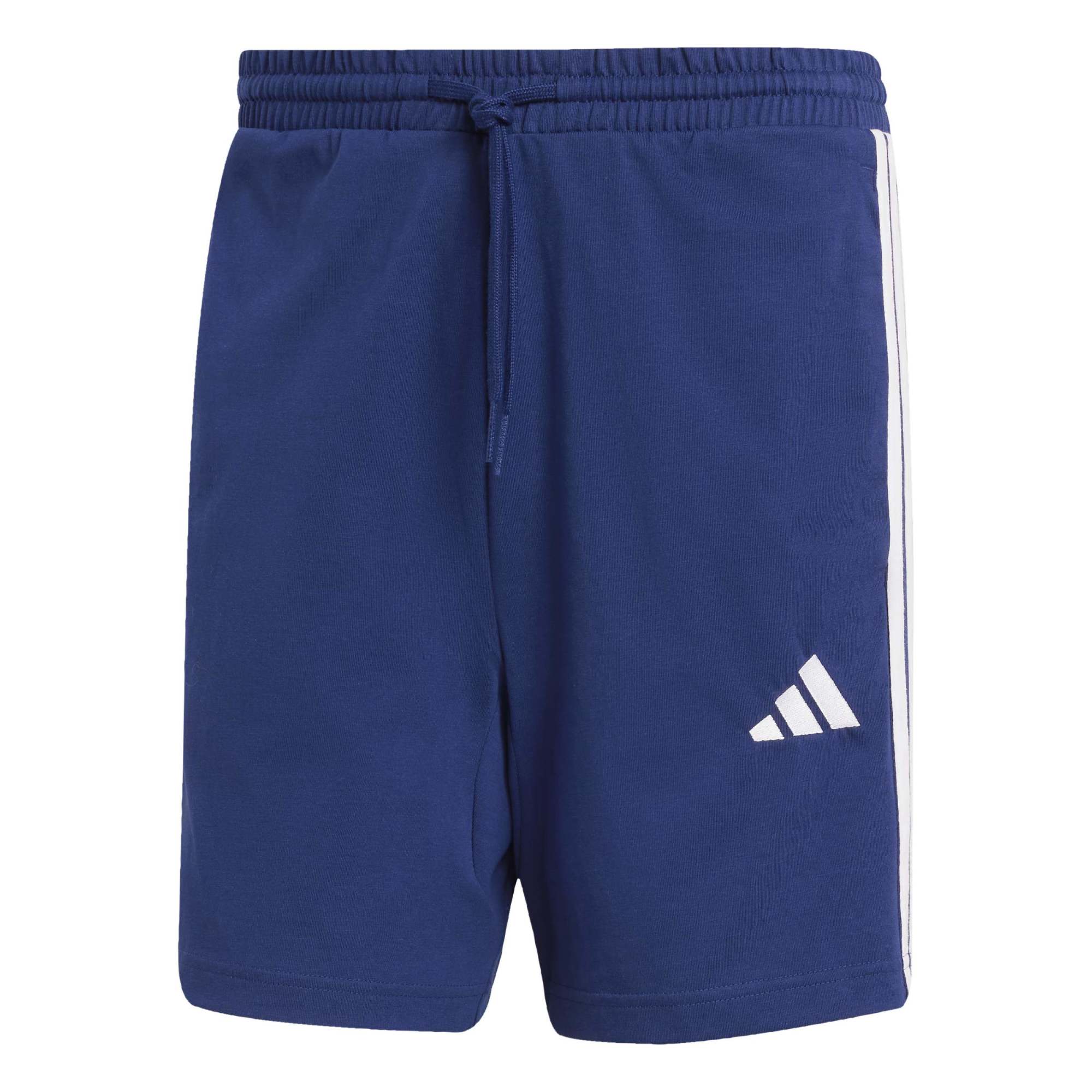 Short Essentials 3-Stripes Single Jersey 7-Inch - Blu / Bianco