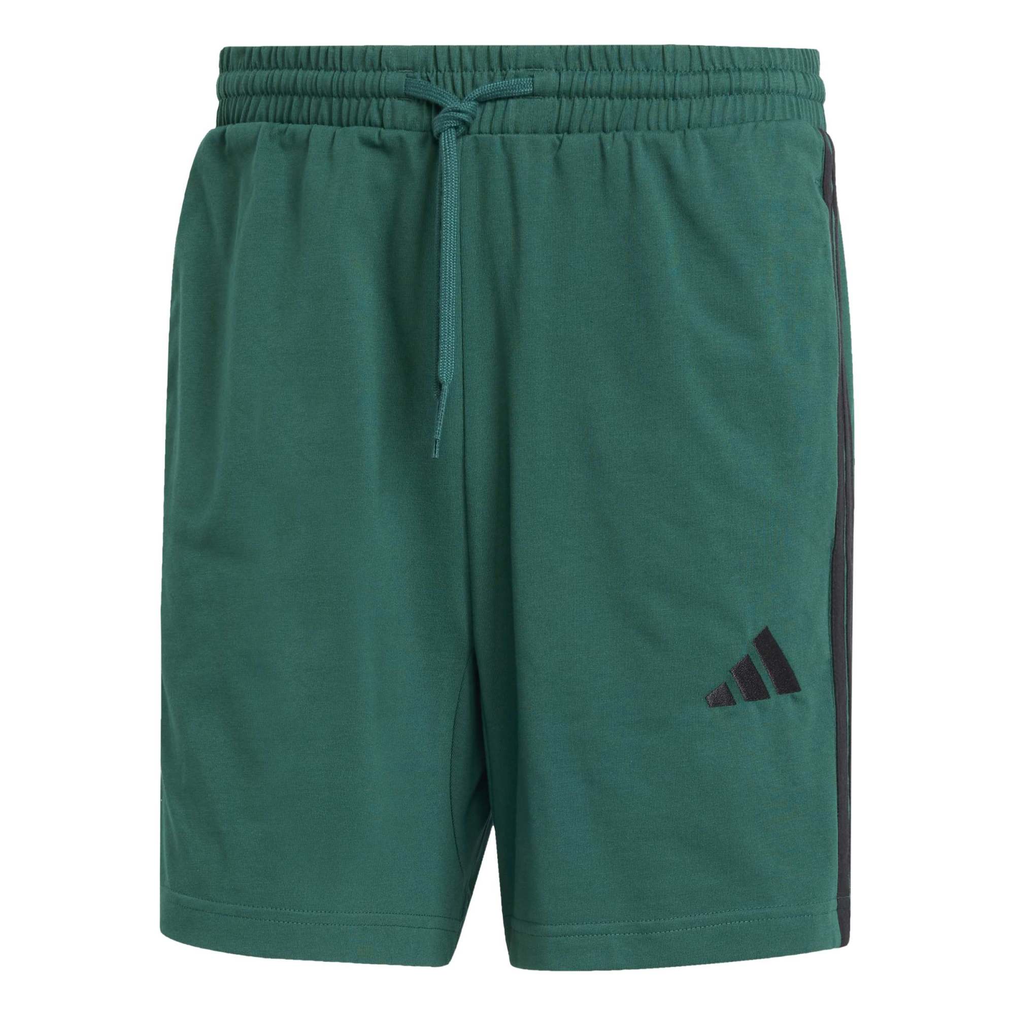 Short Essentials 3-Stripes Single Jersey 7-Inch - Verde / Nero