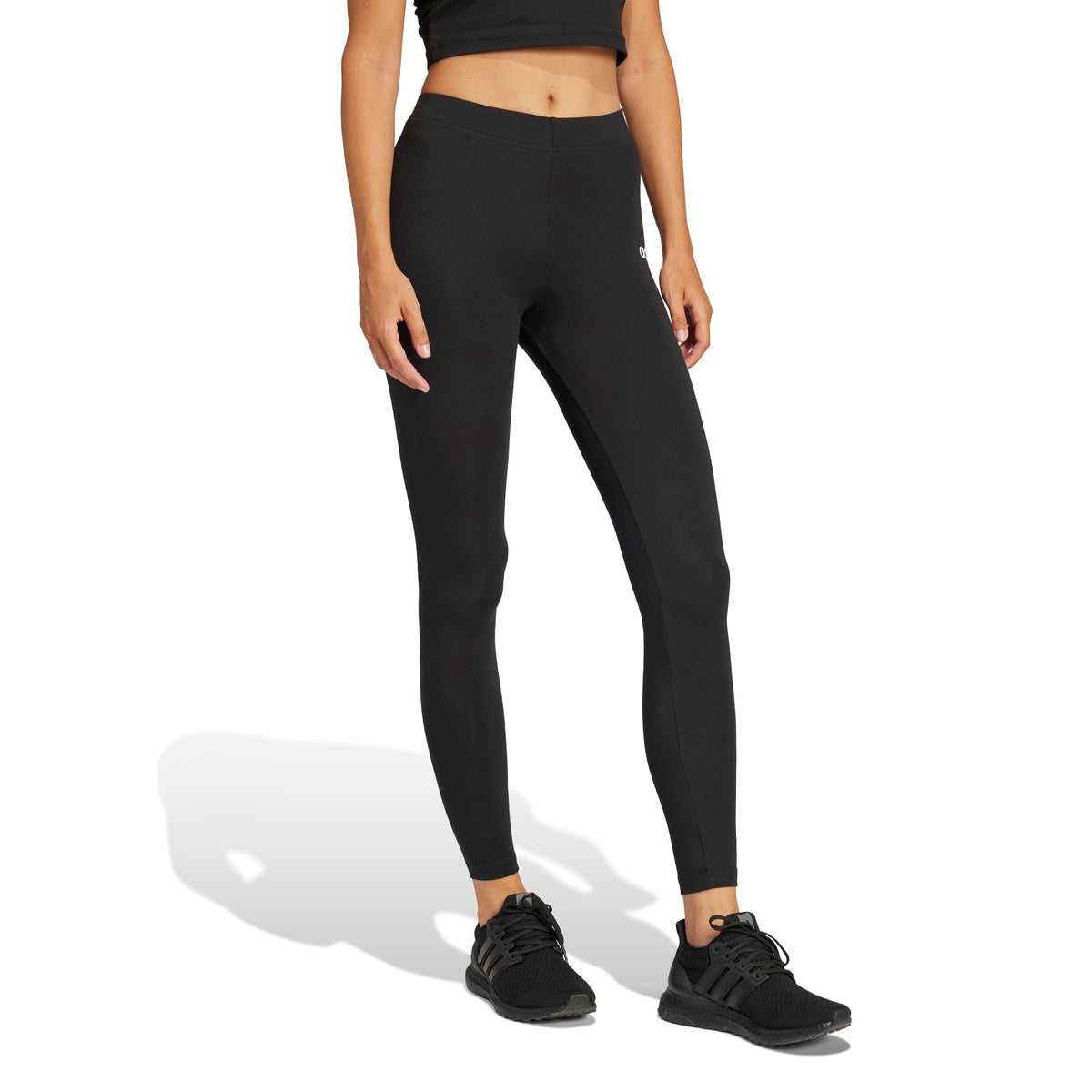 Adidas Leggings Essentials Linear Cotton Nero