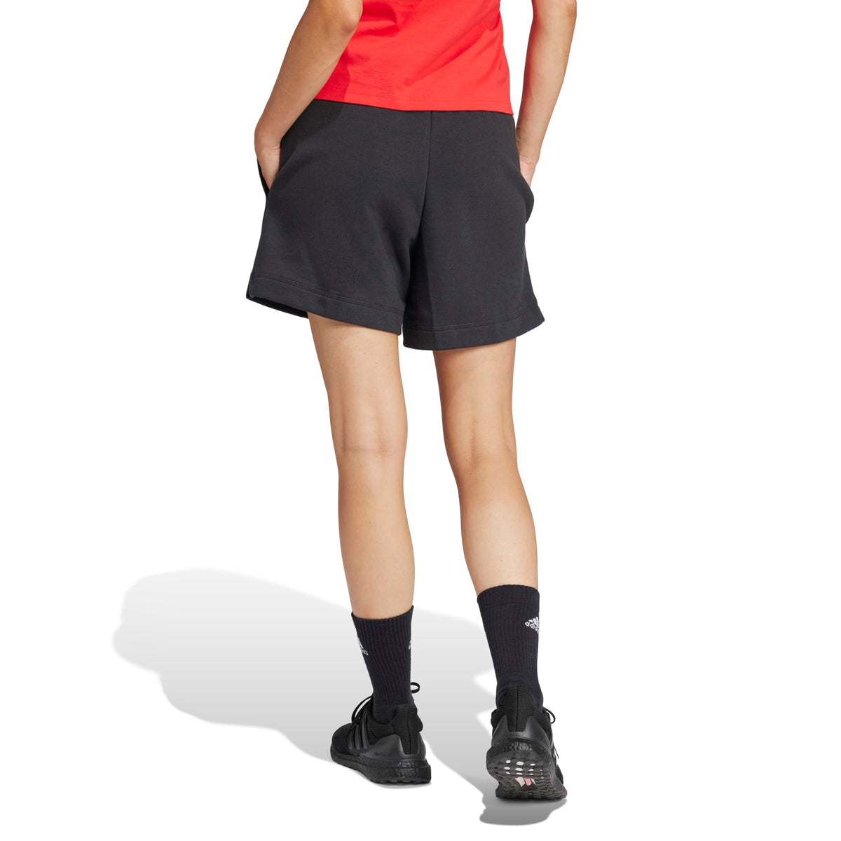 Short Essentials Linear French Terry - Nero / Bianco
