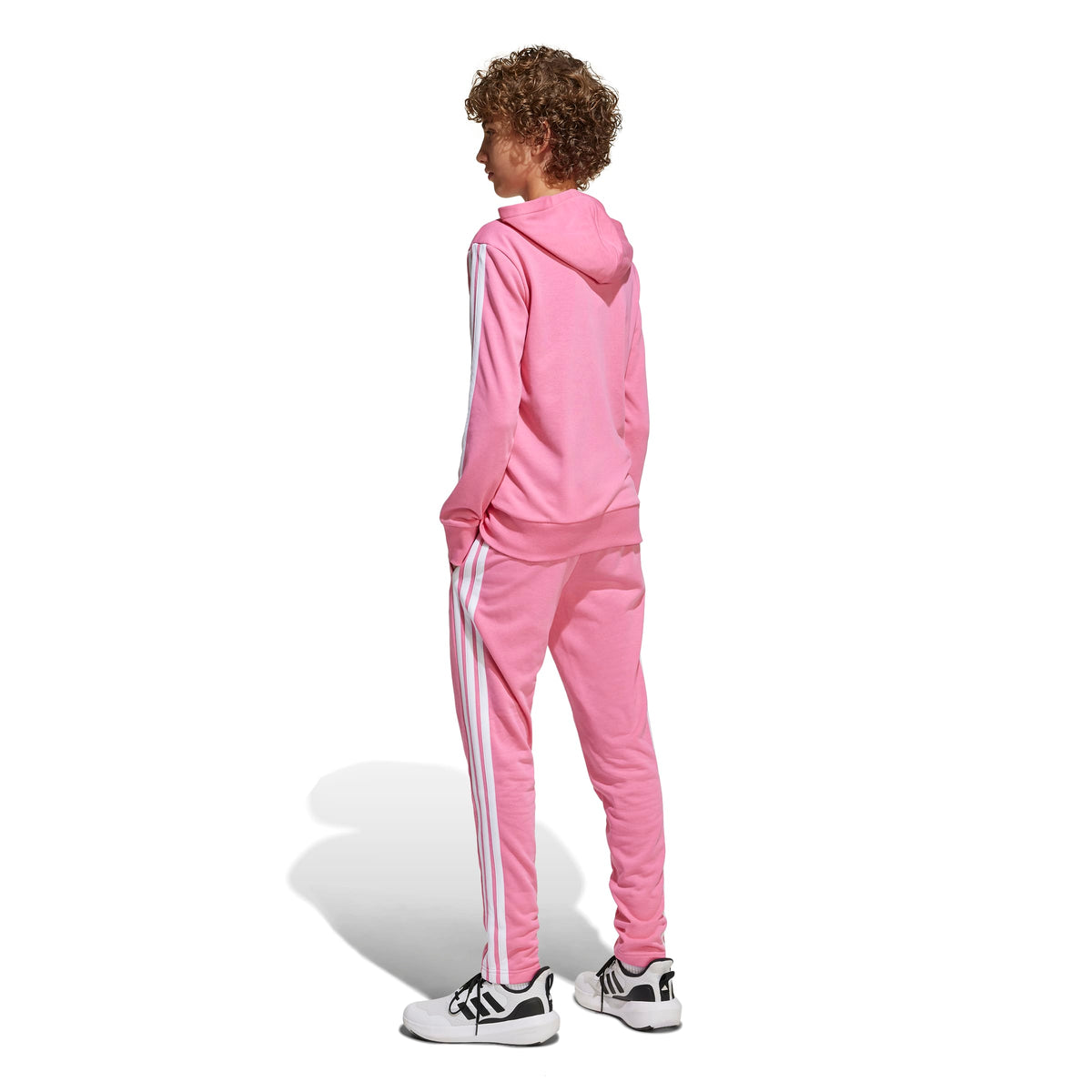 Adidas Tuta Seasonal Essentials Tiberio 3-Stripes French Terry Junior Rosa
