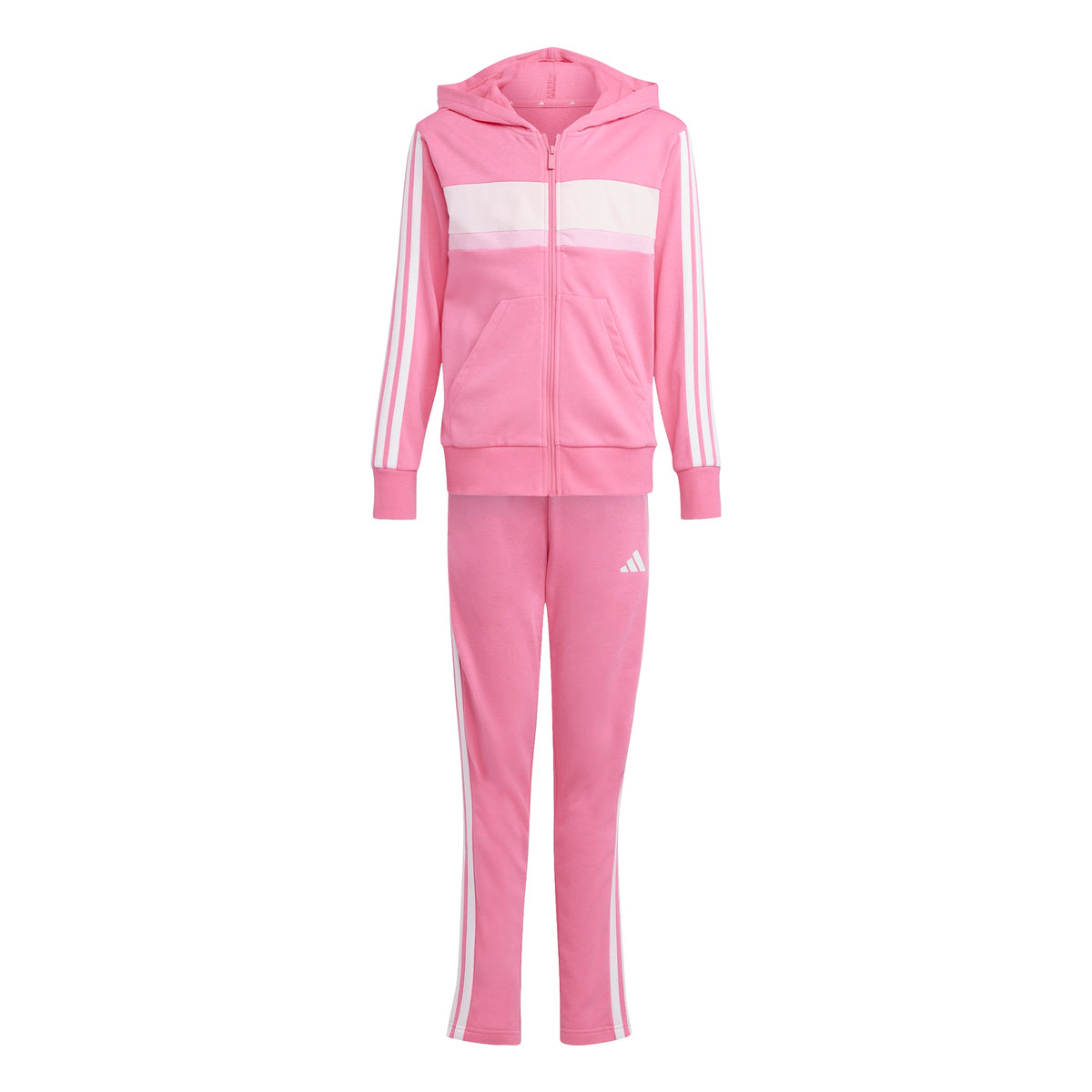Adidas Tuta Seasonal Essentials Tiberio 3-Stripes French Terry Junior Rosa