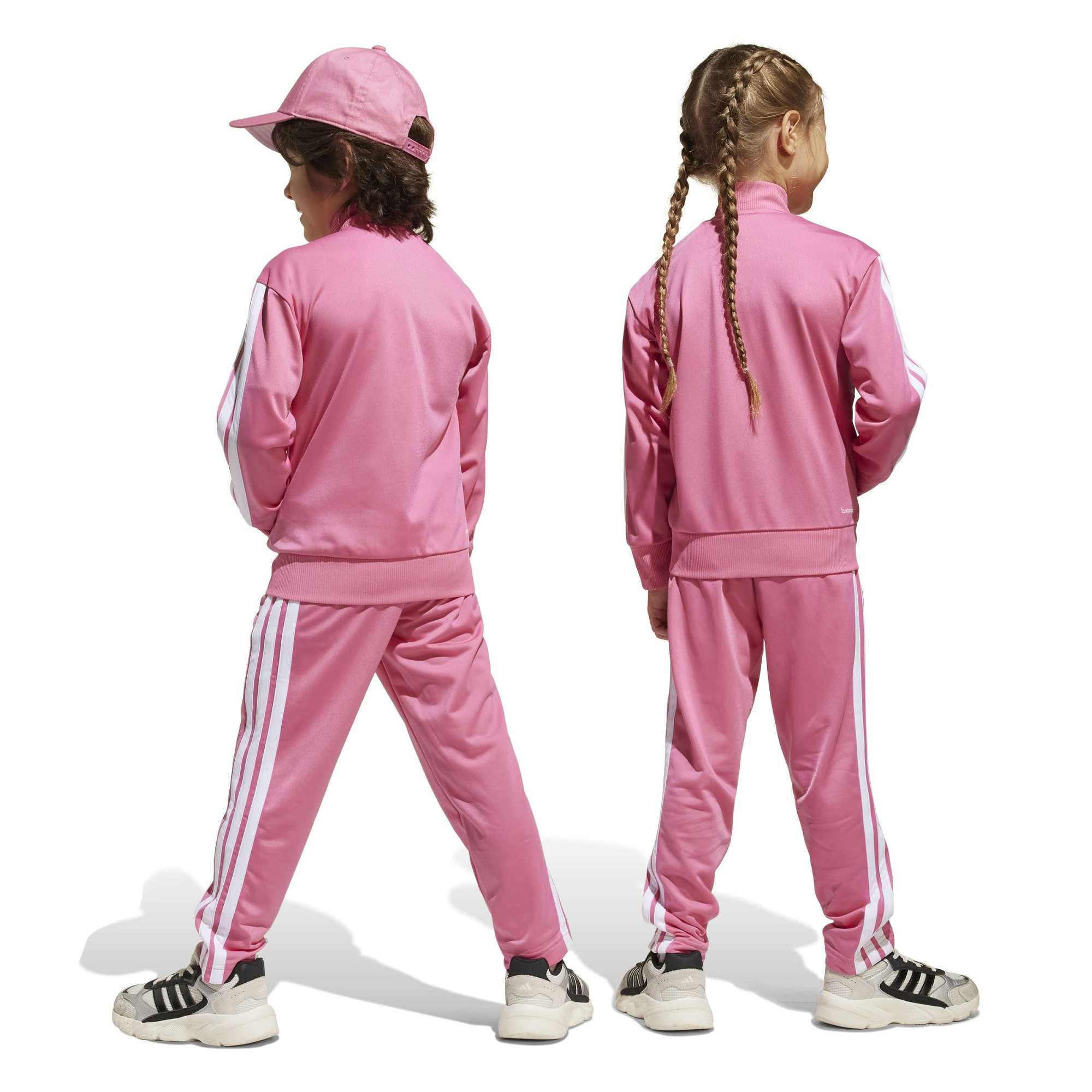 Tuta Seasonal Essentials Tiberio 3-Stripes Tricot Kids - Rosa
