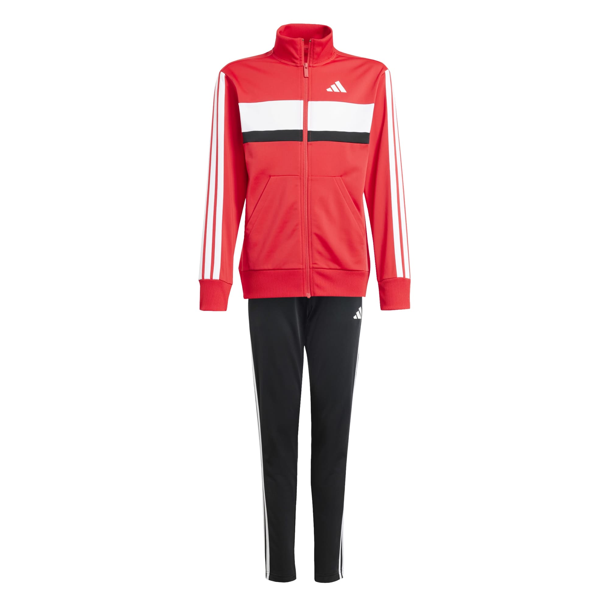 Tuta Seasonal Essentials Tiberio 3-Stripes Tricot Junior - Rosso