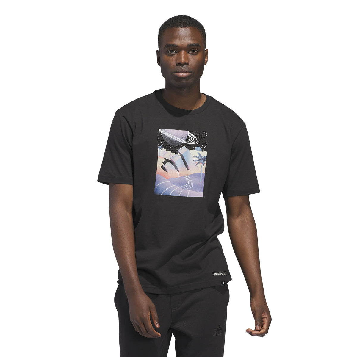 Adidas All Day I Dream About Summer (a.d.i.d.a.s.) Graphic T-shirt Nero