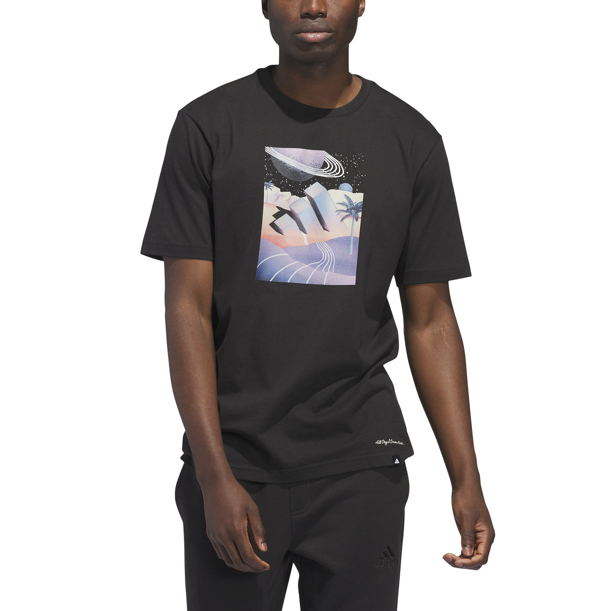 Adidas All Day I Dream About Summer (a.d.i.d.a.s.) Graphic T-shirt Nero
