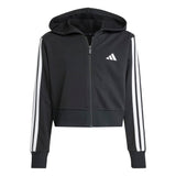Felpa con Cappuccio Essentials Full-Zip Junior - Nero