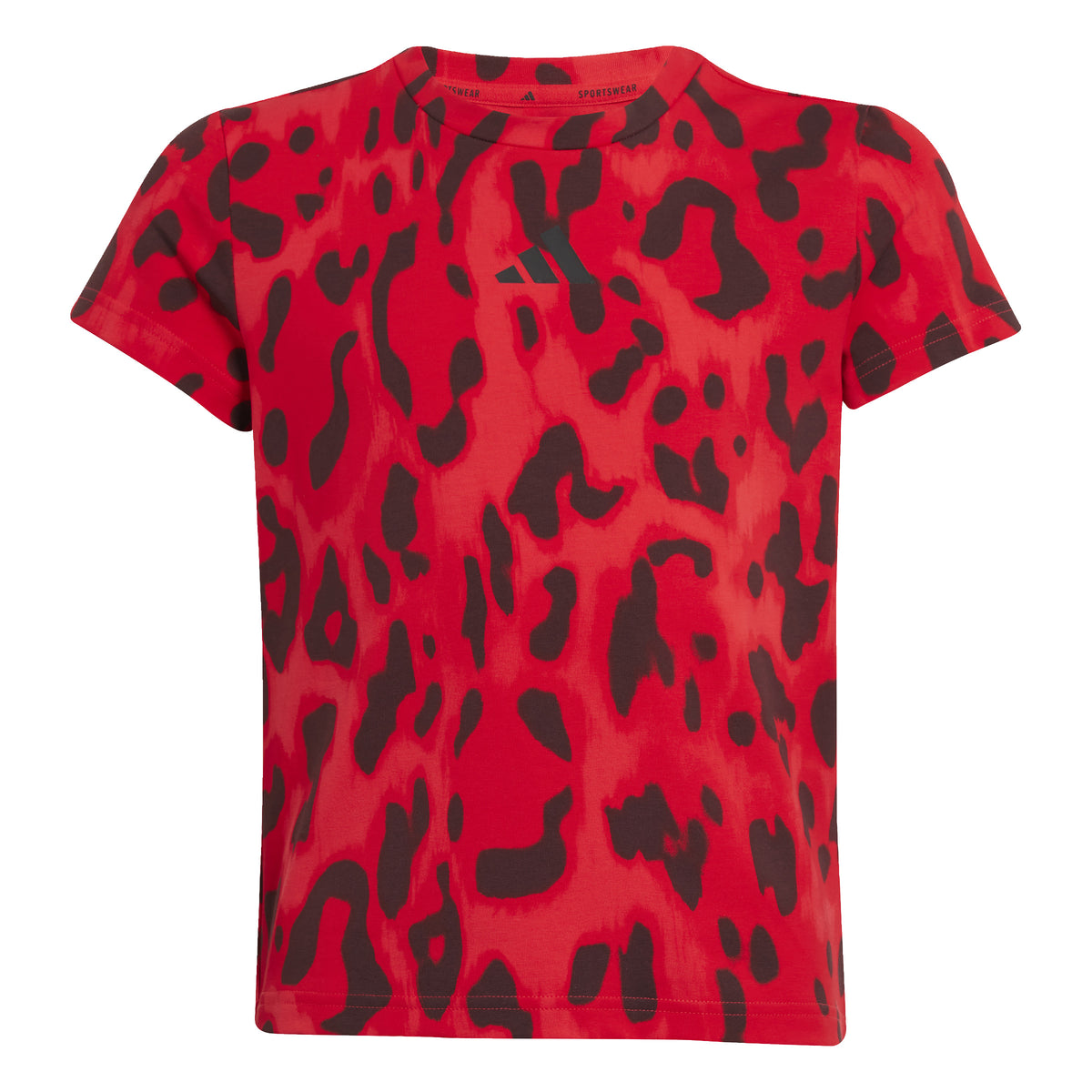 Adidas T-shirt con Stampa All-over Future Icons Rosso