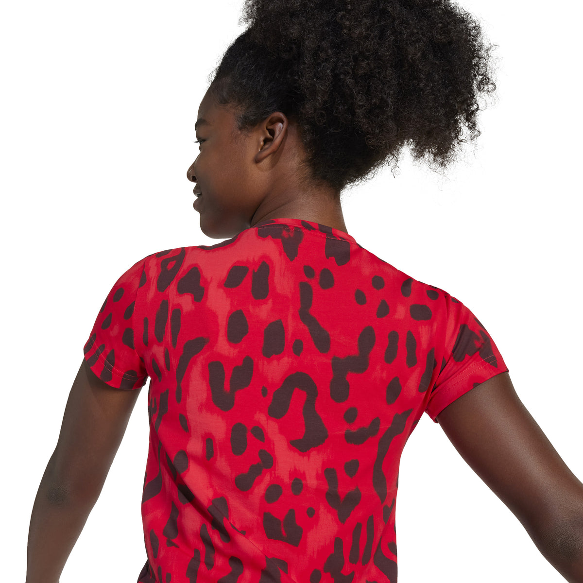 Adidas T-shirt con Stampa All-over Future Icons Rosso