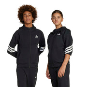 Adidas Giacca da Allenamento Future Icons 3-Stripes Full-zip Hooded Junior Nero