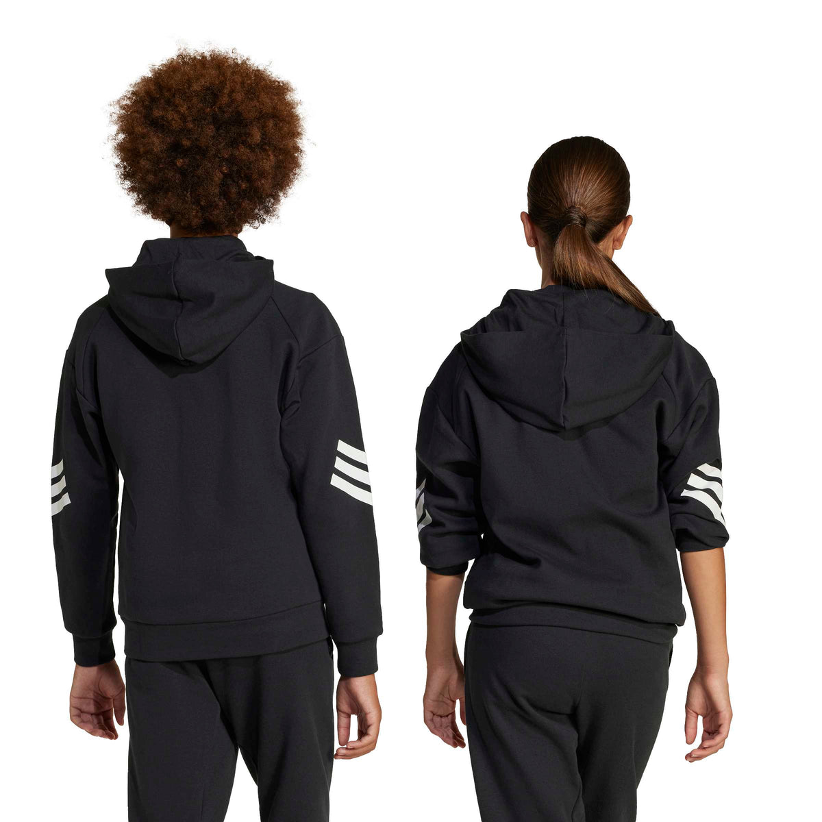 Adidas Giacca da Allenamento Future Icons 3-Stripes Full-zip Hooded Junior Nero