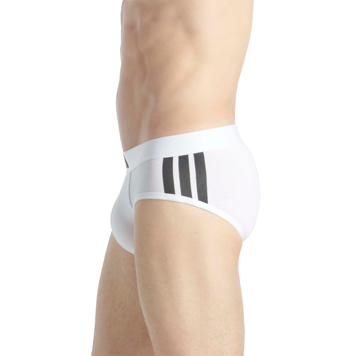 Adidas Slip Active Flex Cotton 3-Stripes Low Rise Bianco