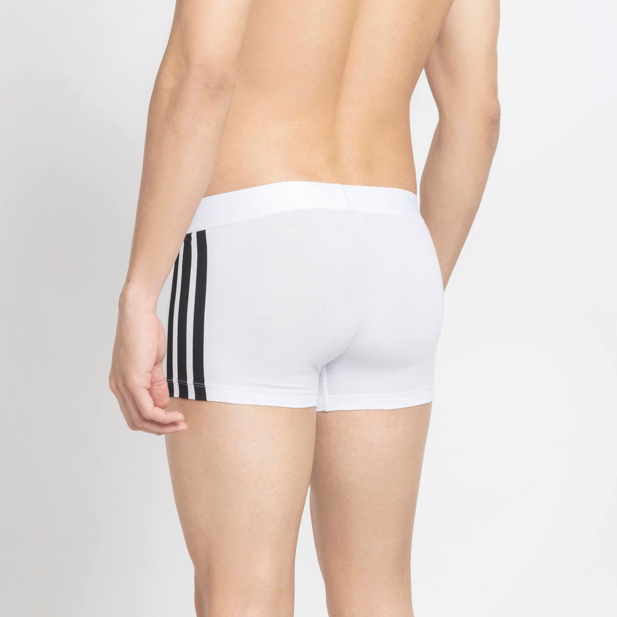 Adidas Boxer Active Flex Cotton 3-Stripes Low Rise Bianco
