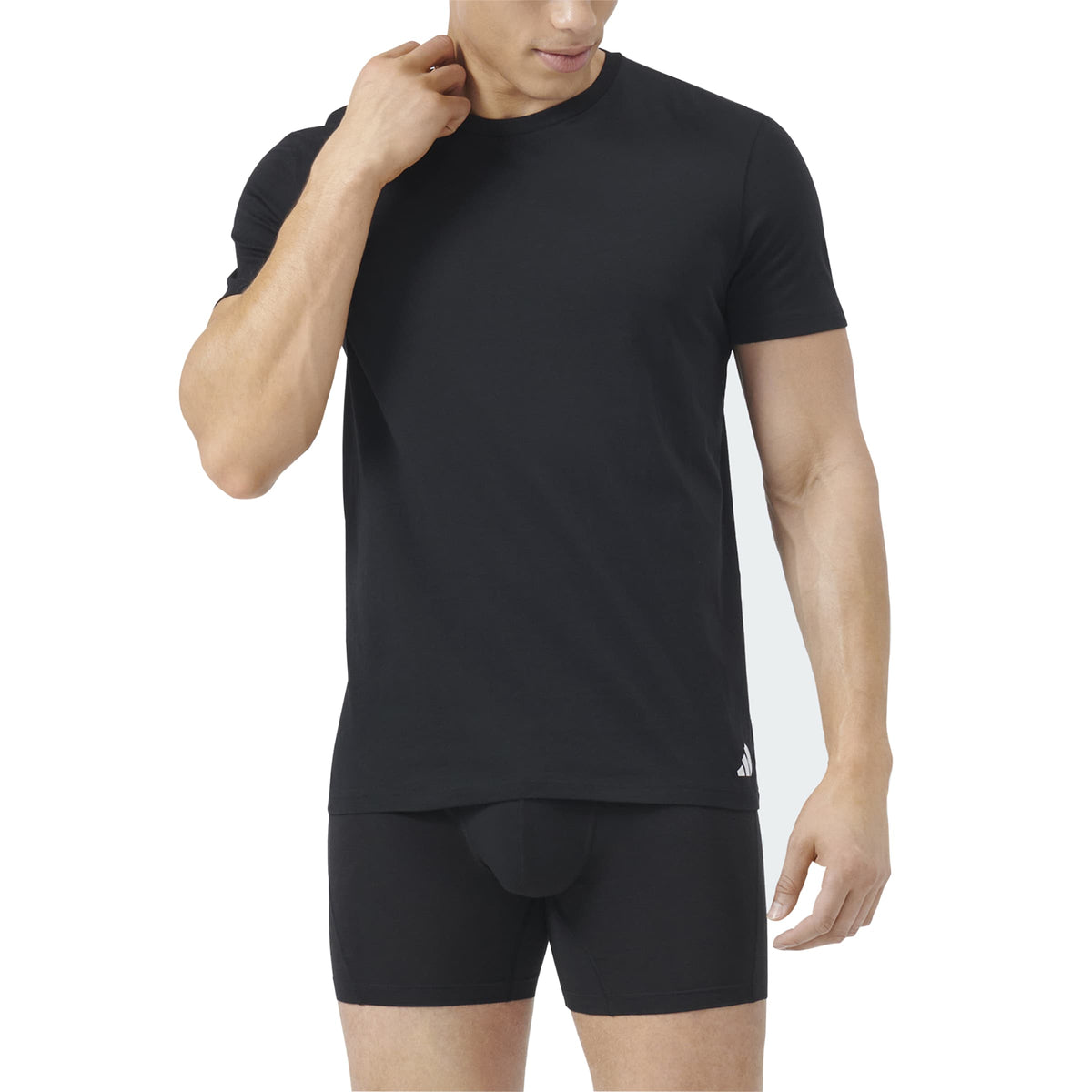 Adidas T-shirt Active Flex Cotton Crewneck Nero