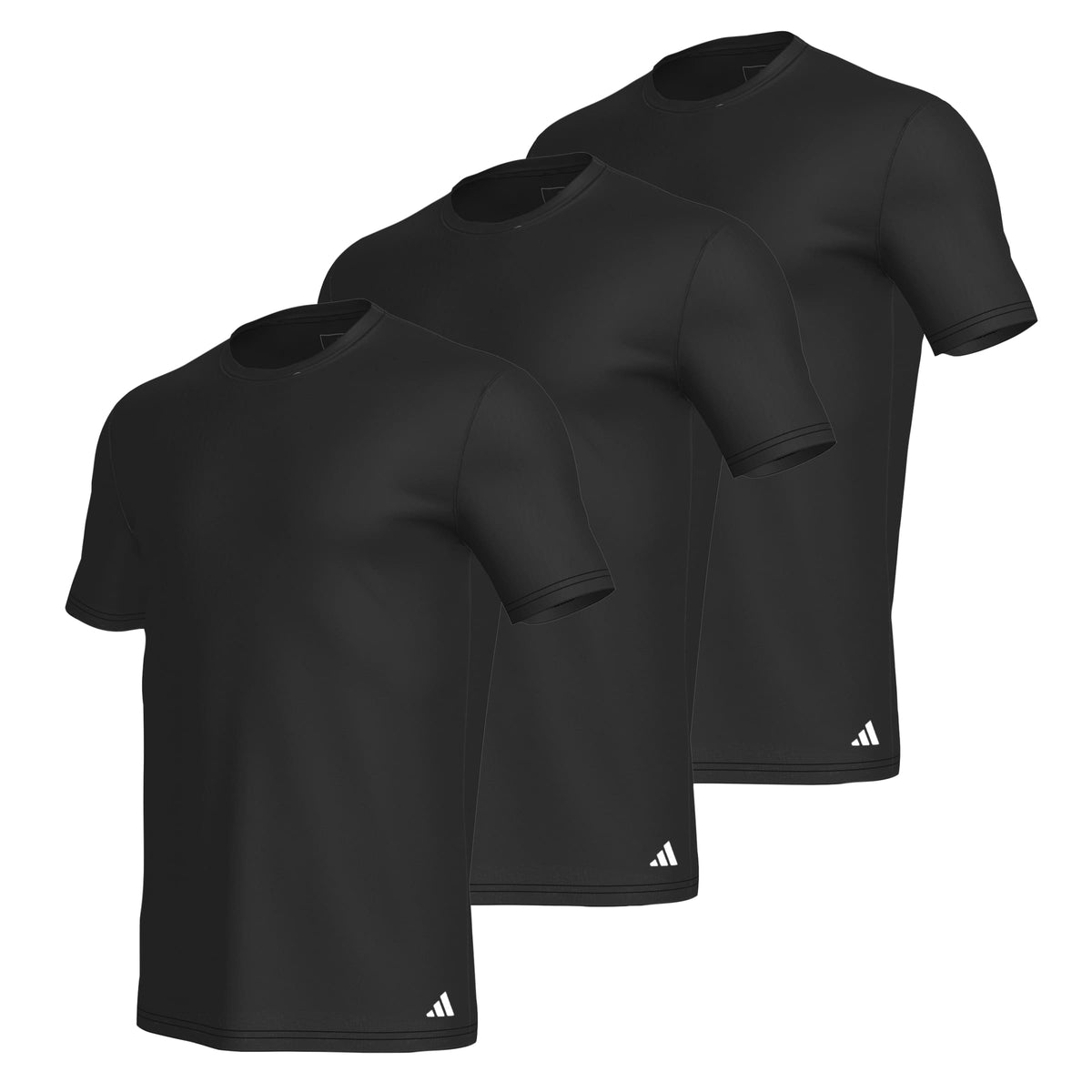 Adidas T-shirt Active Flex Cotton Crewneck Nero