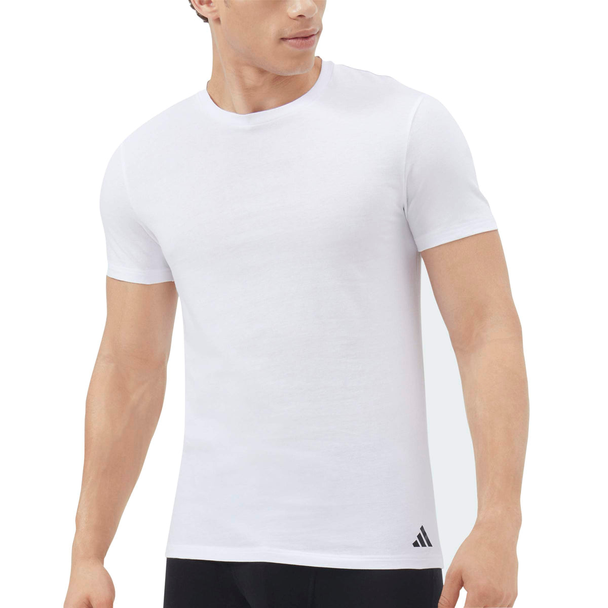 Adidas T-shirt Active Flex Cotton Crewneck Bianco