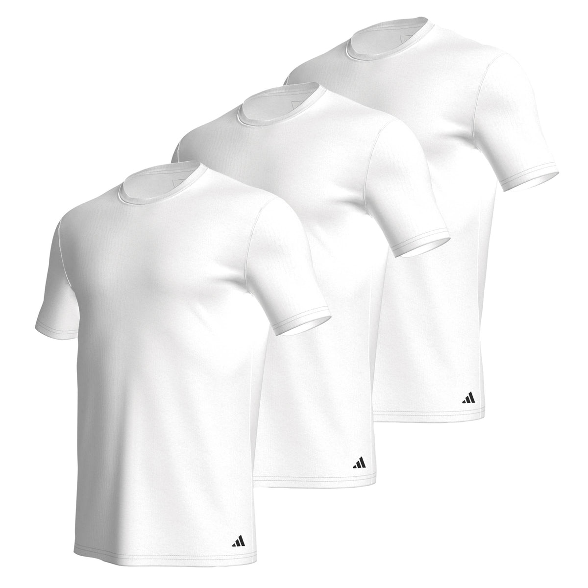 Adidas T-shirt Active Flex Cotton Crewneck Bianco