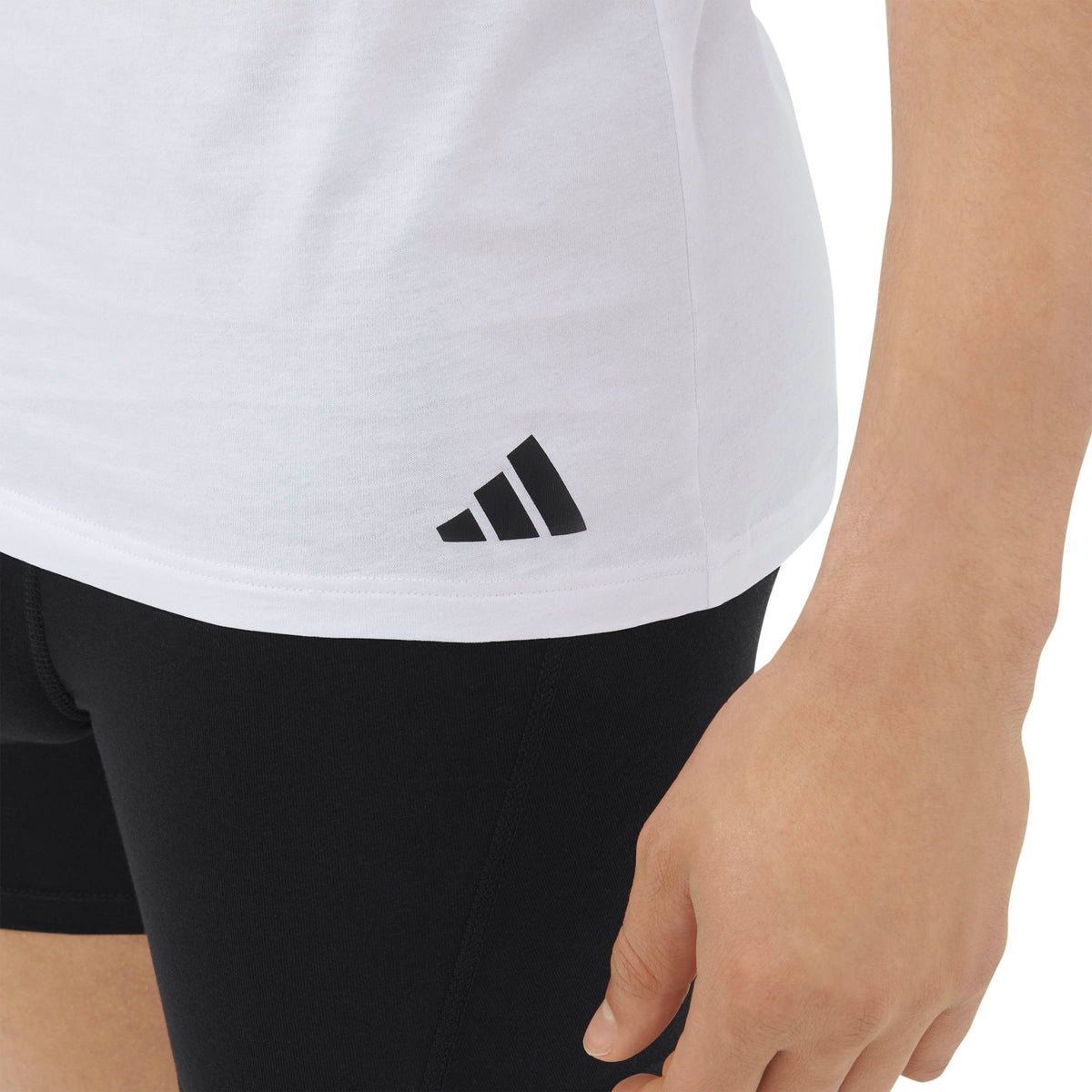 Adidas T-shirt Active Flex Cotton Crewneck Bianco