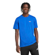 Adidas T-shirt Pennant Trim Graphic Blu