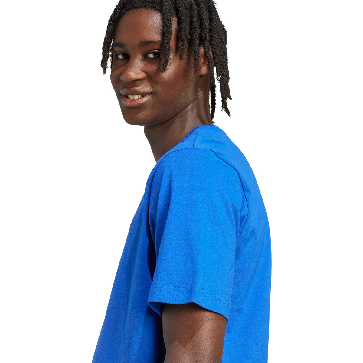 Adidas T-shirt Pennant Trim Graphic Blu