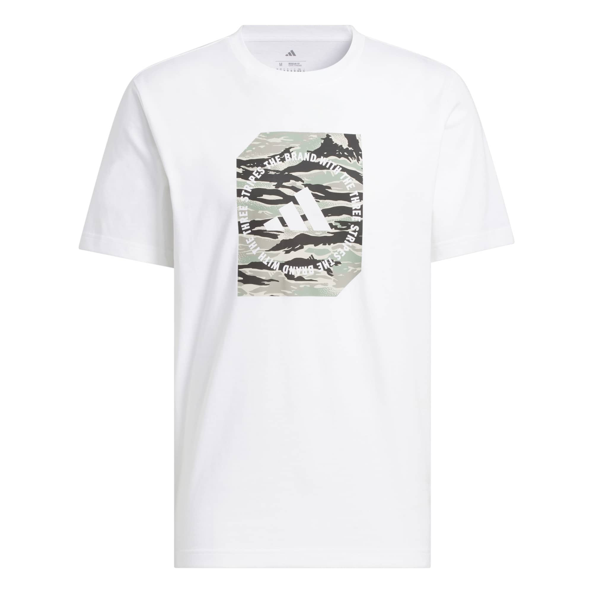T-shirt Camo Shape Graphic - Bianco / Beige